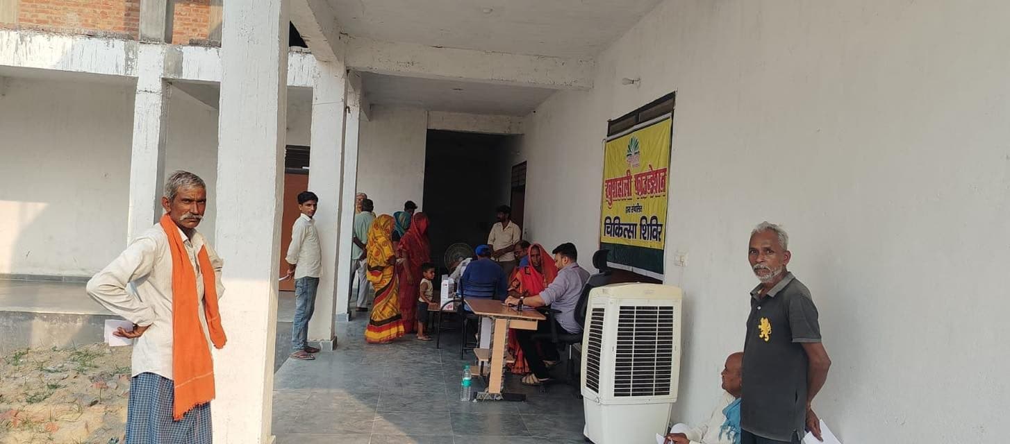 A free medical camp at the new Maharana Chhatravas, June 2025