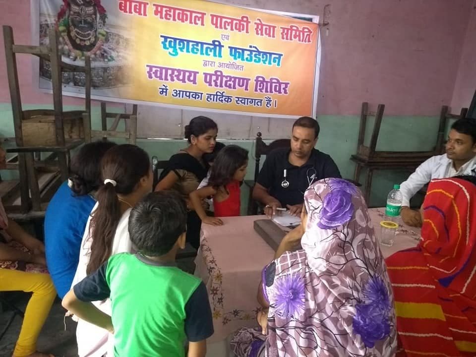 A medical camp in one of Bareilly's city settlements, September 2018