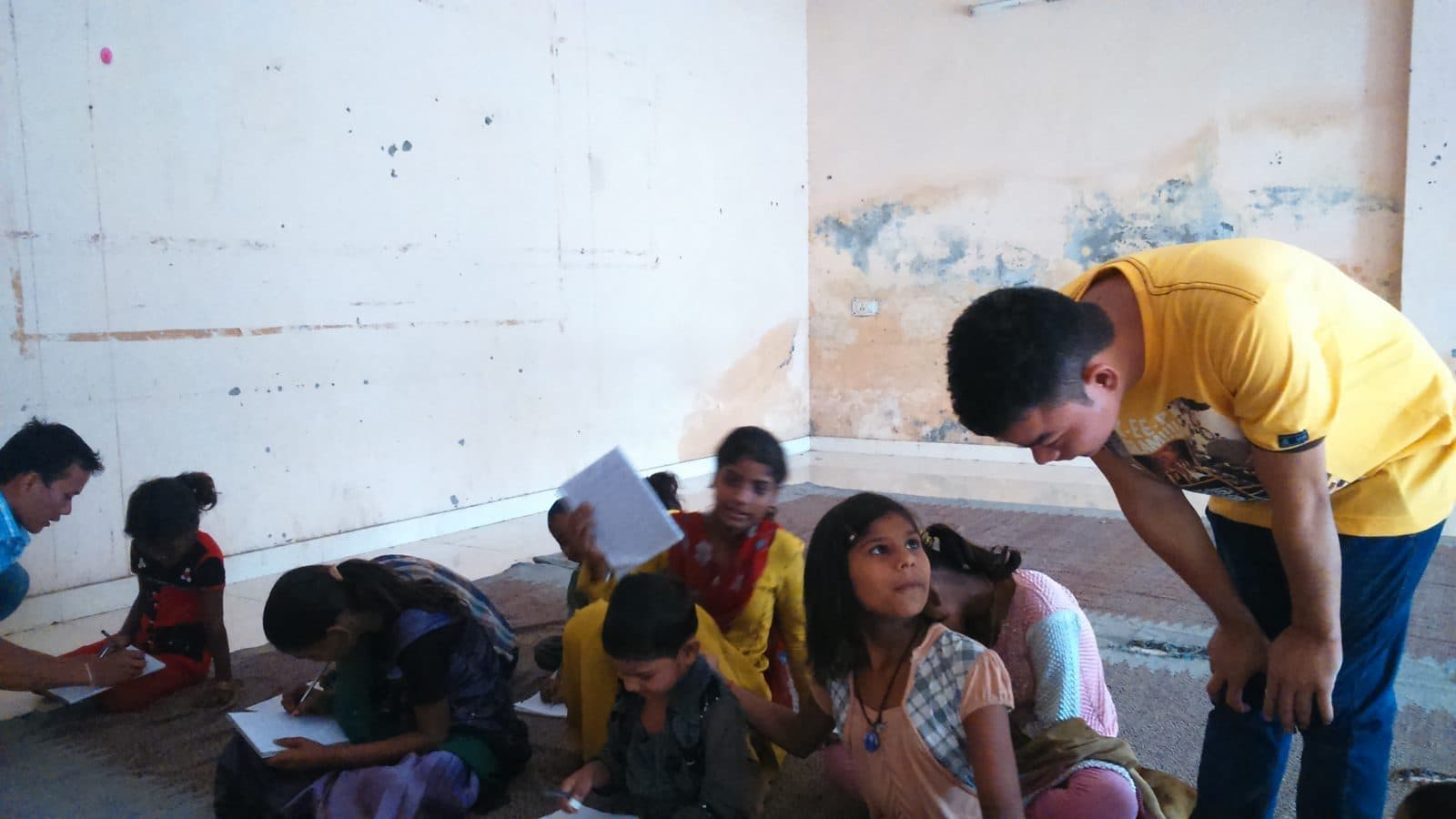 Indradhanush children gathered in the hall, June 2015