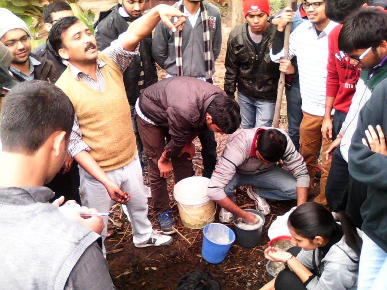 Volunteers at the three-day workshop, 2 to 4 January 2015